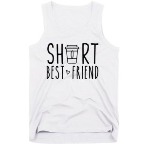 Short Best Friend Funny Coffee Matching BFF Outfit 2 Bestie Tank Top