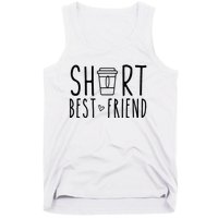 Short Best Friend Funny Coffee Matching BFF Outfit 2 Bestie Tank Top