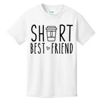 Short Best Friend Funny Coffee Matching BFF Outfit 2 Bestie Kids T-Shirt