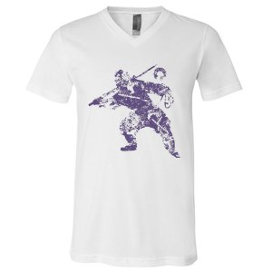 Store Big Fcd Violet V-Neck T-Shirt