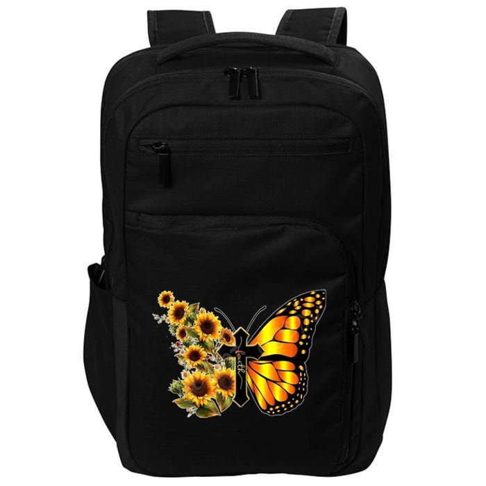 Sunflower Butterfly Faith Impact Tech Backpack