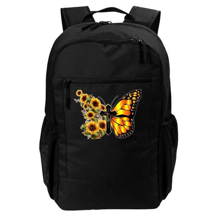 Sunflower Butterfly Faith Daily Commute Backpack