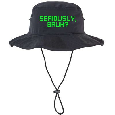Seriously Bruh Funny Saying Meme Slang For Gamers Bucket Hat