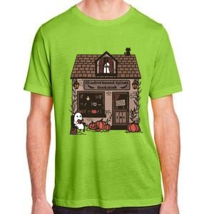 Spooky Bookstore Fall Cozy Adult ChromaSoft Performance T-Shirt