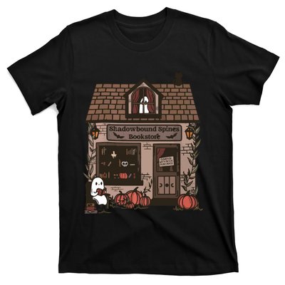 Spooky Bookstore Fall Cozy T-Shirt