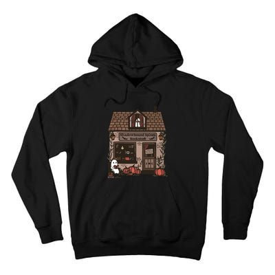 Spooky Bookstore Fall Cozy Tall Hoodie