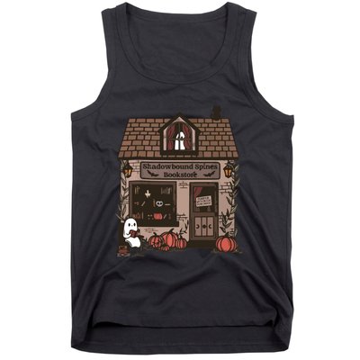 Spooky Bookstore Fall Cozy Tank Top