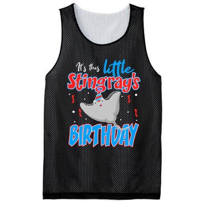 Stingray Birthday Funny November December January Mesh Reversible Basketball Jersey Tank