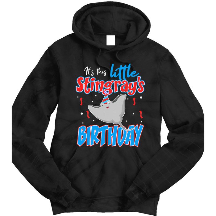 Stingray Birthday Funny November December January Tie Dye Hoodie