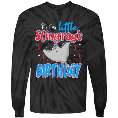 Stingray Birthday Funny November December January Tie-Dye Long Sleeve Shirt