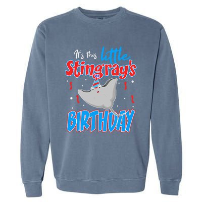 Stingray Birthday Funny November December January Garment-Dyed Sweatshirt