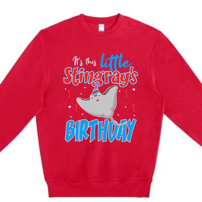 Stingray Birthday Funny November December January Premium Crewneck Sweatshirt