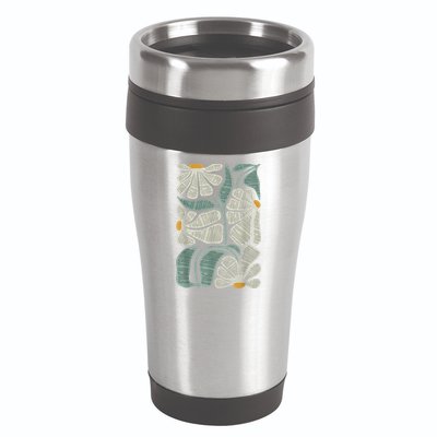 Subtle Boho Flowers Anti Trump Anti Maga Kamala Harris Voter 16oz Travel Tumbler