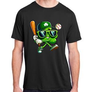 Shamrock Baseball Funny St Patricks Day Adult ChromaSoft Performance T-Shirt