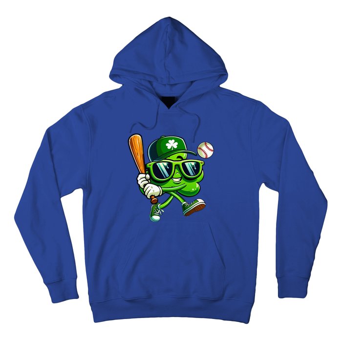 Shamrock Baseball Funny St Patricks Day Hoodie