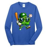 Shamrock Baseball Funny St Patricks Day Tall Long Sleeve T-Shirt