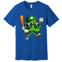 Shamrock Baseball Funny St Patricks Day Premium T-Shirt