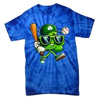 Shamrock Baseball Funny St Patricks Day Tie-Dye T-Shirt