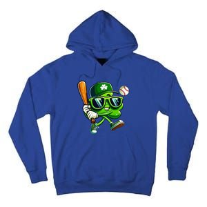 Shamrock Baseball Funny St Patricks Day Tall Hoodie