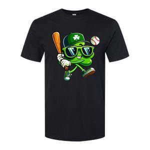 Shamrock Baseball Funny St Patricks Day Softstyle CVC T-Shirt