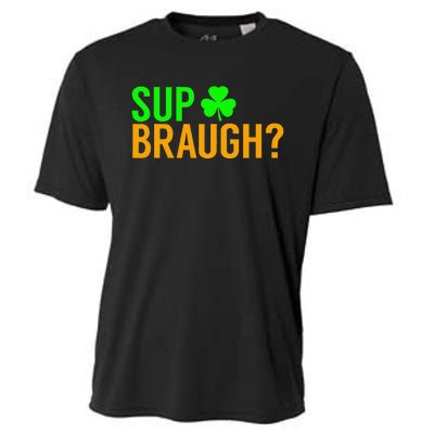 Sup Braugh Funny St Patricks Day Costume Pun Women Cooling Performance Crew T-Shirt