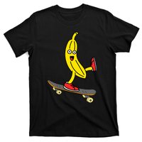 Skateboard Banana Funny Skateboarding Wo Man T-Shirt