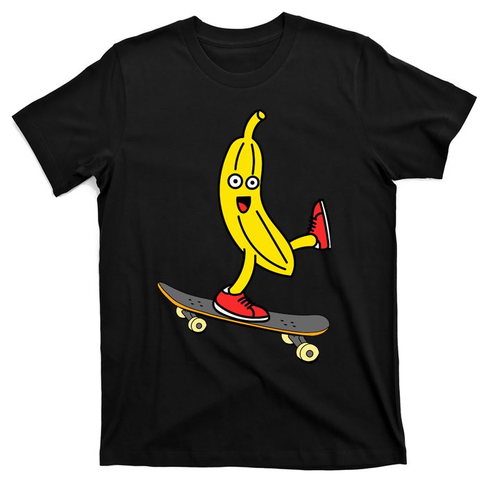 Skateboard Banana Funny Skateboarding Wo Man T-Shirt