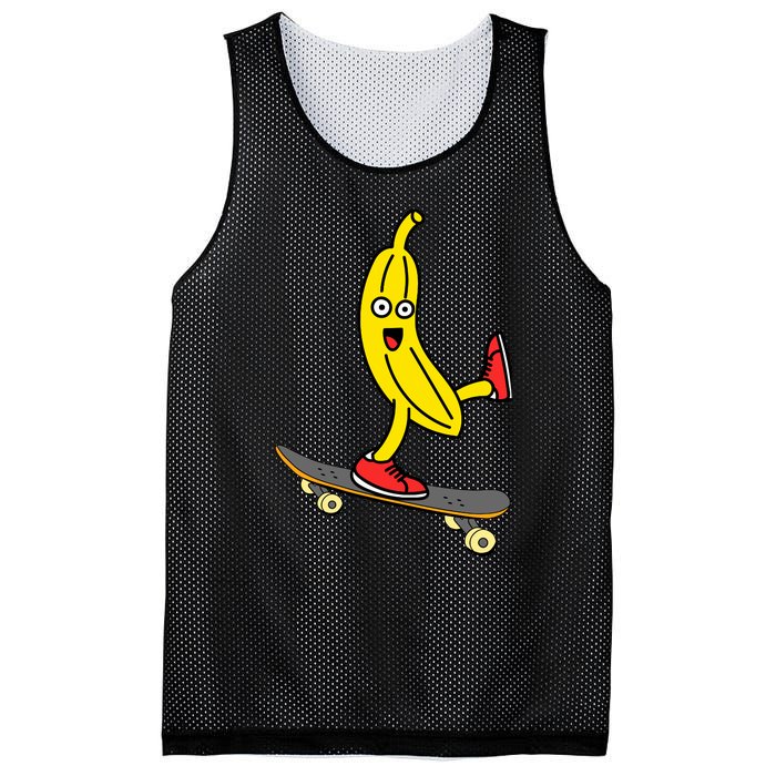 Skateboard Banana Funny Skateboarding Wo Man Mesh Reversible Basketball Jersey Tank