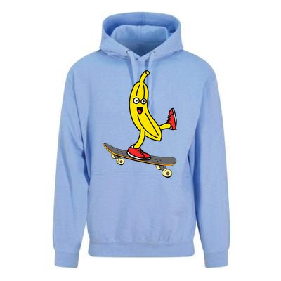 Skateboard Banana Funny Skateboarding Wo Man Unisex Surf Hoodie