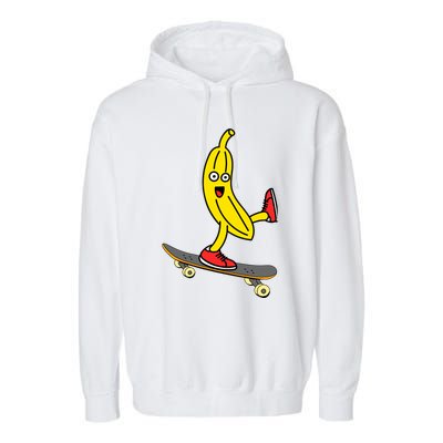 Skateboard Banana Funny Skateboarding Wo Man Garment-Dyed Fleece Hoodie