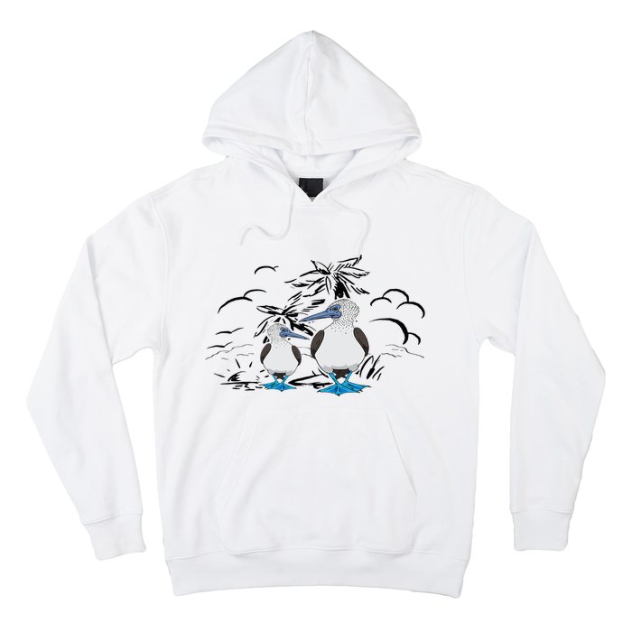 Seabirds Blue Footed Booby Bird Galapagos Islands Hoodie