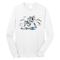 Seabirds Blue Footed Booby Bird Galapagos Islands Long Sleeve Shirt