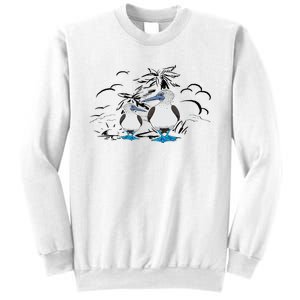 Seabirds Blue Footed Booby Bird Galapagos Islands Sweatshirt