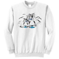 Seabirds Blue Footed Booby Bird Galapagos Islands Sweatshirt