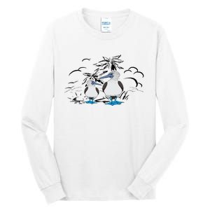 Seabirds Blue Footed Booby Bird Galapagos Islands Tall Long Sleeve T-Shirt