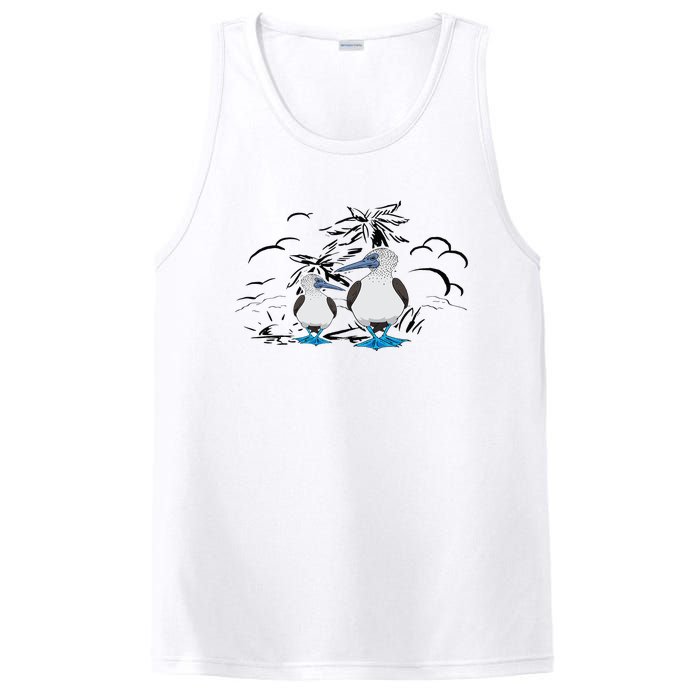 Seabirds Blue Footed Booby Bird Galapagos Islands PosiCharge Competitor Tank