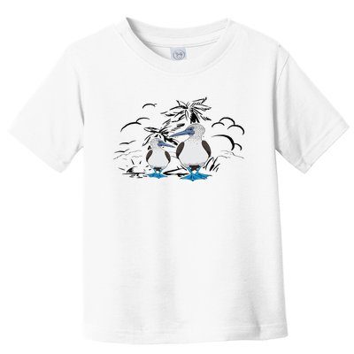 Seabirds Blue Footed Booby Bird Galapagos Islands Toddler T-Shirt