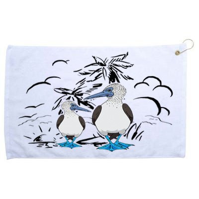 Seabirds Blue Footed Booby Bird Galapagos Islands Grommeted Golf Towel