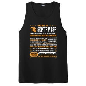 September Birthday Funny Gift Born In September Virgo Great Gift PosiCharge Competitor Tank