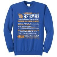 September Birthday Funny Gift Born In September Virgo Great Gift Sweatshirt