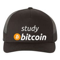 Study Bitcoin Famous Bitcoin Quote Yupoong Adult 5-Panel Trucker Hat