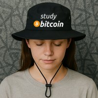 Study Bitcoin Famous Bitcoin Quote Bucket Hat