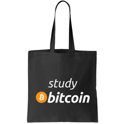 Study Bitcoin Famous Bitcoin Quote Bag
