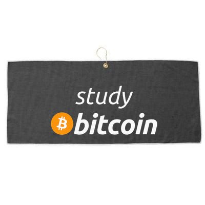 Study Bitcoin Famous Bitcoin Quote Large Microfiber Waffle Golf Towel