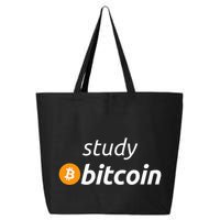 Study Bitcoin Famous Bitcoin Quote 25L Jumbo Tote