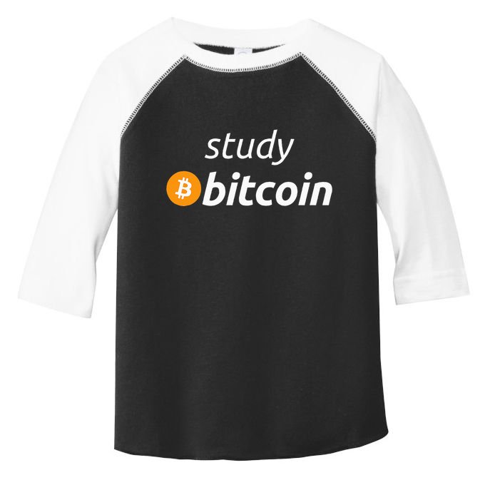 Study Bitcoin Famous Bitcoin Quote Toddler Fine Jersey T-Shirt