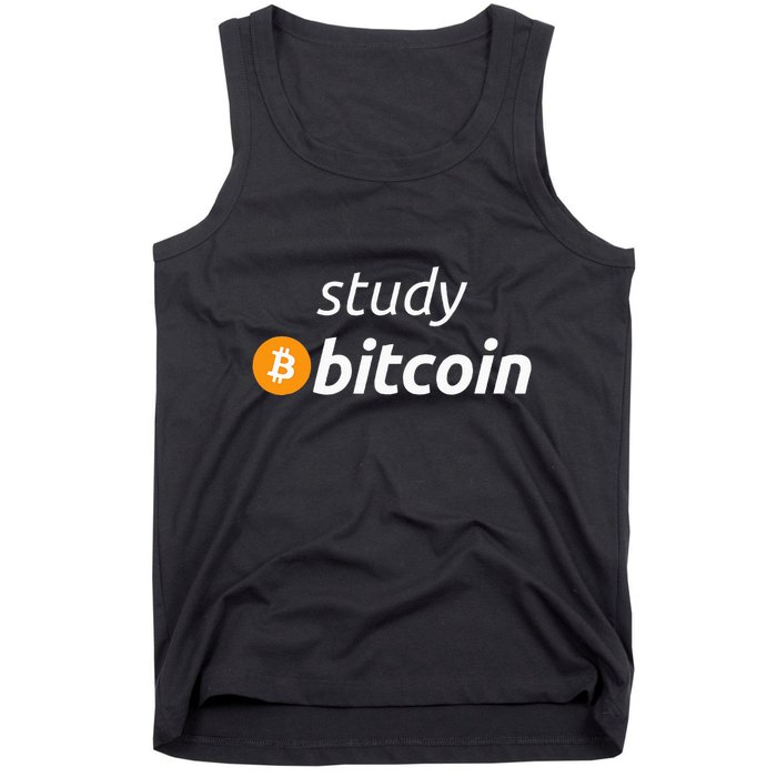 Study Bitcoin Famous Bitcoin Quote Tank Top
