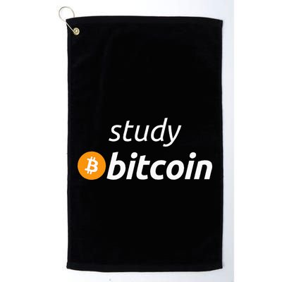 Study Bitcoin Famous Bitcoin Quote Golf Towel
