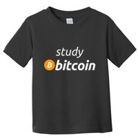Study Bitcoin Famous Bitcoin Quote Toddler T-Shirt