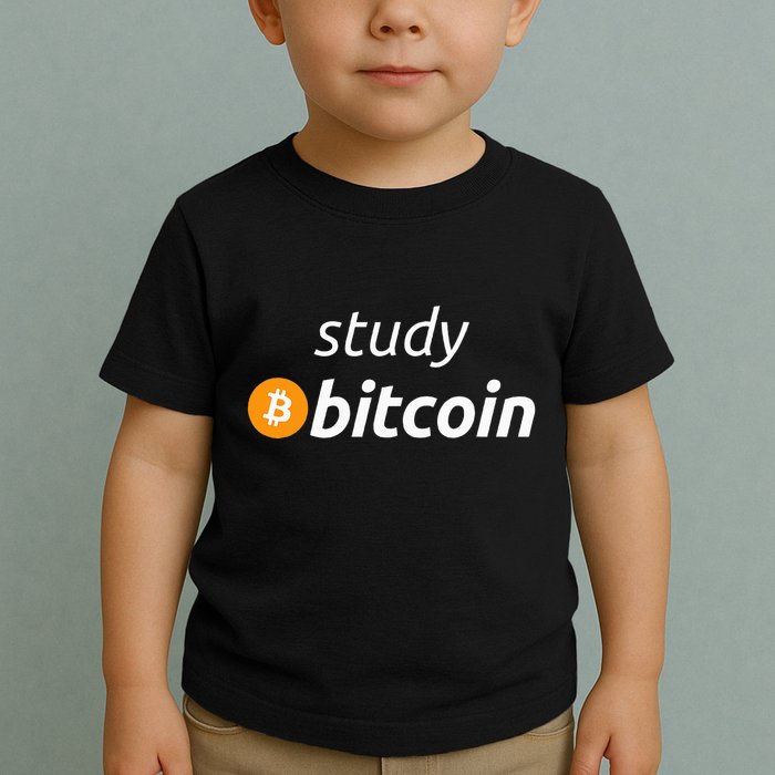 Study Bitcoin Famous Bitcoin Quote Toddler T-Shirt